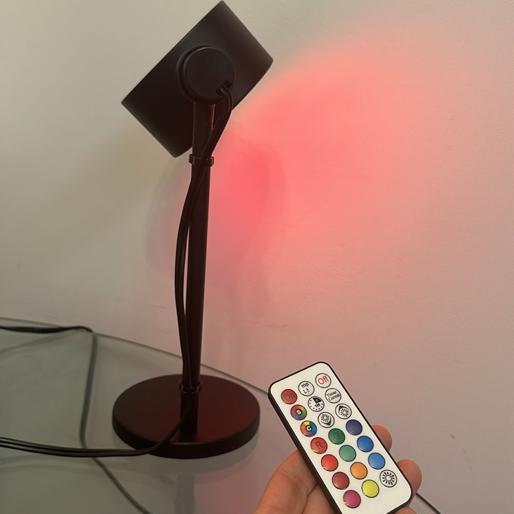 LED Spotlight Multicolour Lamp, 360 Degree Rotation, Wireless Remote - Picture 15 of 16